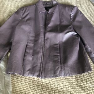 Women’s lavender leather jacket